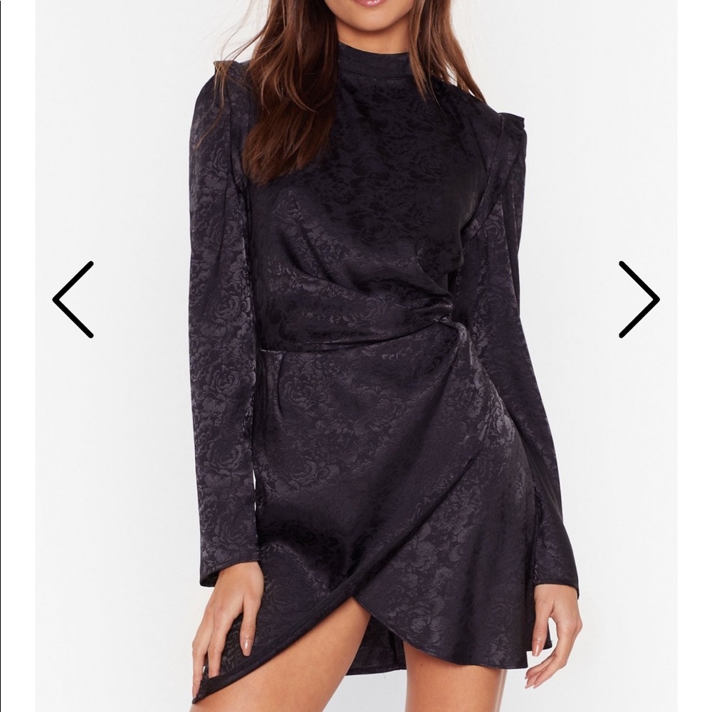 Floral Jacquard Dress Nasty Gal